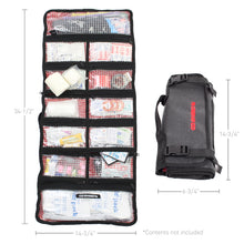 Load image into Gallery viewer, Go Rhino XVenture Gear First Aid Roll - Large (5x5in. Closed) 12oz Waxed Canvas - Black Cargo Boxes &amp; Bags Go Rhino
