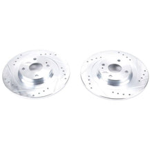 Load image into Gallery viewer, Power Stop 17-19 Fiat 124 Spider Rear Evolution Drilled &amp; Slotted Rotors - Pair Brake Rotors - Slot &amp; Drilled PowerStop   
