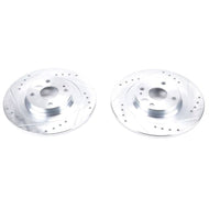 Power Stop 17-19 Fiat 124 Spider Rear Evolution Drilled & Slotted Rotors - Pair Brake Rotors - Slot & Drilled PowerStop   