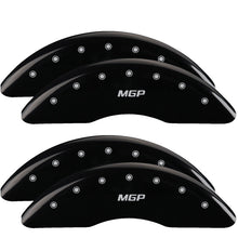 Load image into Gallery viewer, MGP 4 Caliper Covers Engraved Front &amp; Rear Bowtie Yellow finish black ch Caliper Covers MGP
