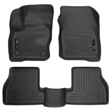 Load image into Gallery viewer, Husky Liners 2016 Ford Focus Weatherbeater Front and 2nd Seat Floor Liners - Black Floor Mats - Rubber Husky Liners
