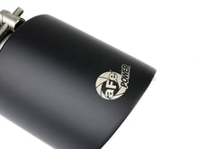 Load image into Gallery viewer, aFe Takeda 304 SS Clamp-On Exhaust Tip 2.5in. Inlet / 4.5in. Outlet / 7in. L - Black Tips aFe
