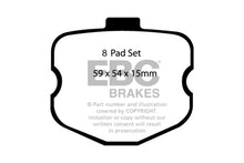 Load image into Gallery viewer, EBC 06-08 Chevrolet Corvette (C6) 7.0 (Z06) Yellowstuff Rear Brake Pads Brake Pads - Performance EBC   
