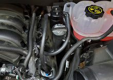 Load image into Gallery viewer, J&amp;L 19-24 Chevrolet Silverado/GMC Sierra 1500 5.3L V8 Driver Side Oil Separator 3.0 - Black Anod Oil Separators J&amp;L
