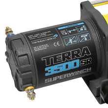 Load image into Gallery viewer, Superwinch 3500 LBS 12V DC 7/32in x 32ft Synthetic Rope Terra 3500SR Winch - Gray Wrinkle Winches Superwinch

