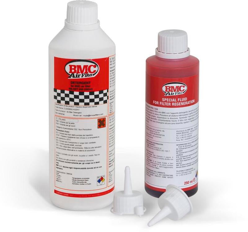 BMC Complete Filter Washing Kit - 500ml Detergent & 250ml Oil Bottle Recharge Kits BMC   
