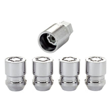 Load image into Gallery viewer, McGard Wheel Lock Nut Set - 4pk. (Cone Seat) M12X1.25 / 19mm &amp; 21mm Dual Hex / 1.28in. L - Chrome Lug Nuts McGard
