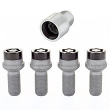Load image into Gallery viewer, McGard Wheel Lock Bolt Set - 4pk. (Radius Seat) M14X1.5 / 17mm Hex / 26.7mm Shank Length - Black Wheel Bolts McGard
