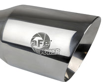 Load image into Gallery viewer, aFe MACH Force-Xp Univ 304 SS Double-Wall Clamp-On Exhaust Tip - Polished - 3in Inlet - 4.5in Outlet Tips aFe
