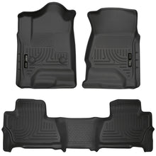 Load image into Gallery viewer, Husky Liners 2015 Chevy/GMC Suburban/Yukon XL WeatherBeater Combo Black Front&amp;2nd Seat Floor Liners Floor Mats - Rubber Husky Liners

