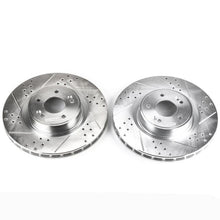 Load image into Gallery viewer, Power Stop 10-16 Hyundai Genesis Coupe Front Evolution Drilled &amp; Slotted Rotors - Pair Brake Rotors - Slot &amp; Drilled PowerStop   
