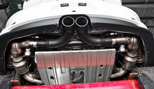 Load image into Gallery viewer, MBRP 14-19 Porsche GT3/GT3RS 3in Center Muffler Bypass 4in Tips - Black Coated Catback MBRP
