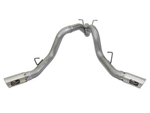 Load image into Gallery viewer, aFe Large Bore-HD 4in 409-SS DPF-Back Exhaust w/Dual Polished Tips 2017 GM Duramax V8-6.6L (td) L5P DPF Back aFe
