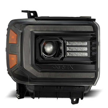 Load image into Gallery viewer, AlphaRex 14-18 GMC Sierra PRO-Series Proj Headlights Plank Alpha Blk w/Activ Light/Seq Signal/DRL Headlights AlphaRex
