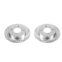Load image into Gallery viewer, Power Stop 04-09 Kia Spectra Rear Evolution Drilled &amp; Slotted Rotors - Pair Brake Rotors - Slot &amp; Drilled PowerStop   
