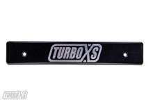 Load image into Gallery viewer, Turbo XS 08-14 Subaru WRX/STi Billet Aluminum License Plate Delete Black Machined TurboXS Logo License Plate Relocation Turbo XS
