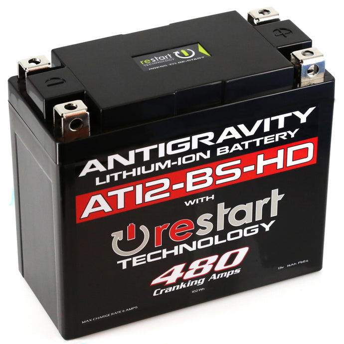 Antigravity YT12-BS High Power Lithium Battery w/Re-Start Batteries Antigravity Batteries