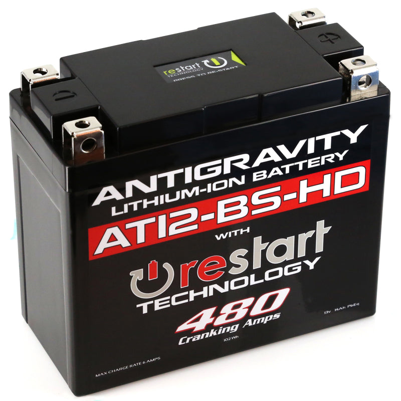 Antigravity YT12-BS High Power Lithium Battery w/Re-Start Batteries Antigravity Batteries