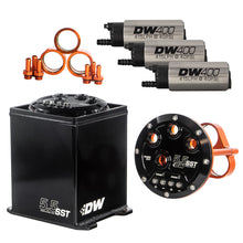 Load image into Gallery viewer, DeatschWerks 5.5L Modular Surge Tank Includes 3 DW400 Fuel Pumps Surge Tanks DeatschWerks
