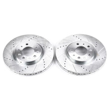 Load image into Gallery viewer, Power Stop 06-09 Pontiac Solstice Front Evolution Drilled &amp; Slotted Rotors - Pair Brake Rotors - Slot &amp; Drilled PowerStop
