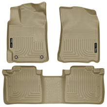 Load image into Gallery viewer, Husky Liners 2012 Toyota Camry WeatherBeater Combo Tan Floor Liners Floor Mats - Rubber Husky Liners
