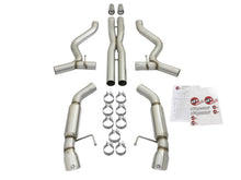 Load image into Gallery viewer, aFe MACHForce XP 3in Aggressive Toned Cat-Back Exhausts w/ Polished Tips 15-17 Ford Mustang V6/V8 Catback aFe
