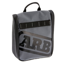 Load image into Gallery viewer, ARB Toiletries Bag Charcoal Finish w/ Red Highlights PVC Outer Shell Mesh Pockets Mirror Tow Straps ARB
