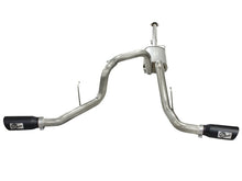 Load image into Gallery viewer, aFe MACHForce XP Exhaust 3in SS Dual Side Exit CB w/ Black Tips 11-14 Ford F150 EcoBoost V6-3.5L TT Catback aFe
