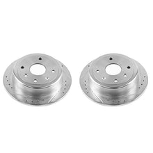 Load image into Gallery viewer, Power Stop 04-08 Suzuki Forenza Rear Evolution Drilled &amp; Slotted Rotors - Pair Brake Rotors - Slot &amp; Drilled PowerStop   
