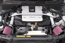 Load image into Gallery viewer, K&amp;N 07-08 350z Dual Silver Typhoon Short Ram Intake Cold Air Intakes K&amp;N Engineering   
