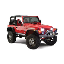 Load image into Gallery viewer, Bushwacker 97-06 Jeep Wrangler Flat Style Flares 4pc - Black Fender Flares Bushwacker
