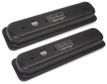 Load image into Gallery viewer, Edelbrock Valve Cover Victor Series Chevrolet 1987-1995 262-400 CI V8 Black Valve Covers Edelbrock
