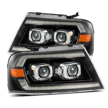 Load image into Gallery viewer, AlphaRex 04-08 Ford F-150 (No 2004 Heritage) LUXX-Series LED Proj HL Alpha-Blk w/Actv Lgt / Seq. Sig Headlights AlphaRex
