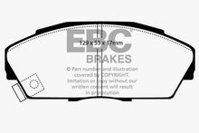 Load image into Gallery viewer, EBC 92-94 Acura Integra 1.7 Vtec Ultimax2 Front Brake Pads Brake Pads - OE EBC   
