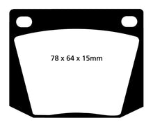 Load image into Gallery viewer, EBC 63-69 Ac Cobra 4.7 Yellowstuff Front Brake Pads Brake Pads - Performance EBC   
