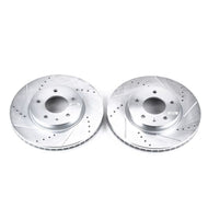 Power Stop 12-15 Chevrolet Captiva Sport Front Evolution Drilled & Slotted Rotors - Pair Brake Rotors - Slot & Drilled PowerStop