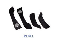 Revel GT Design Kick Panel Cover (Red Stitch) 16-19 Tesla Model 3 - 4 Pieces Door Panels Revel