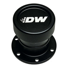 Load image into Gallery viewer, DeatschWerks Straight Filler Neck w/Cap - Matte Black Surge Tanks DeatschWerks
