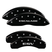 Load image into Gallery viewer, MGP 4 Caliper Covers Engraved Front &amp; Rear MGP Black finish silver ch Caliper Covers MGP
