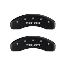 Load image into Gallery viewer, MGP 4 Caliper Covers Engraved Front &amp; Rear SHO Red finish silver ch Caliper Covers MGP
