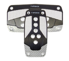 Load image into Gallery viewer, NRG Aluminum Sport Pedal A/T - Black w/Silver Carbon Pedal Covers NRG
