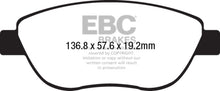 Load image into Gallery viewer, EBC 2014+ Fiat 500 1.4L Turbo Abarth Greenstuff Front Brake Pads Brake Pads - Performance EBC   

