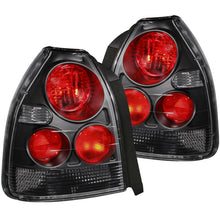 Load image into Gallery viewer, ANZO 1996-2000 Honda Civic Taillights Black Tail Lights ANZO
