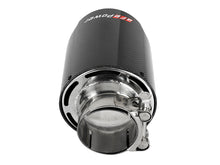 Load image into Gallery viewer, aFe MACH Force-Xp 304 SS Clamp-On Exhaust Tip 2.5in. Inlet / 4.5in. Outlet / 7in. L - Carbon Fiber Tips aFe
