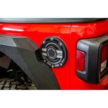 Load image into Gallery viewer, DV8 Offroad 2018+ Jeep JL Aluminum Fuel Door for 20-Pres Wrangler Fuel Caps DV8 Offroad
