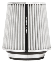 Load image into Gallery viewer, Spectre Adjustable Conical Air Filter 5-1/2in. Tall (Fits 3in. / 3-1/2in. / 4in. Tubes) - White Air Filters - Universal Fit Spectre
