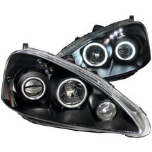 Load image into Gallery viewer, ANZO 2005-2006 Acura Rsx Projector Headlights w/ Halo Black Headlights ANZO
