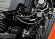 Load image into Gallery viewer, J&amp;L 14-19 Chevrolet Corvette LT1 6.2L Driver Side Oil Separator 3.0 - Black Anodized Oil Separators J&amp;L
