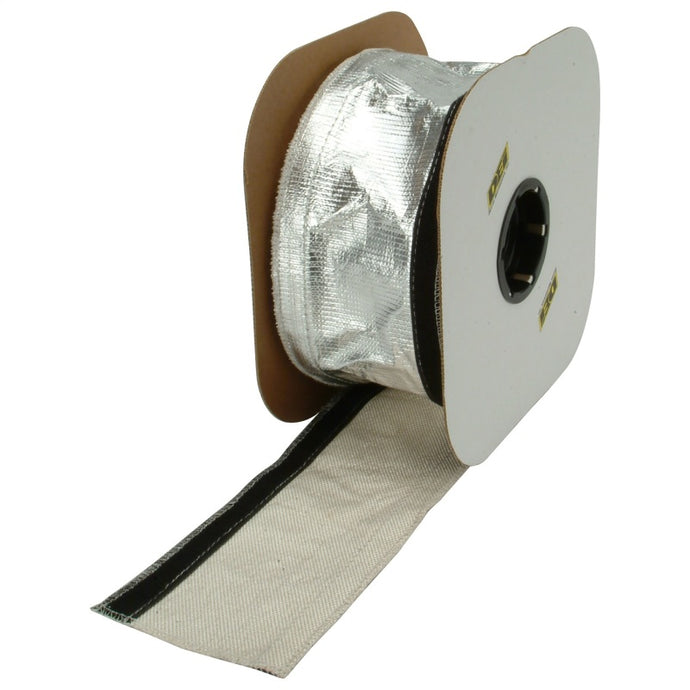 DEI Heat Shroud 2-1/2in x 50ft Spool - Aluminized Sleeving-Hook and Loop Edge Thermal Wrap DEI