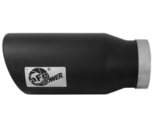 Load image into Gallery viewer, aFe POWER MACH Force-Xp 5in 304 Stainless Steel Exhaust Tip 5In x 7Out x15Lin Bolt-On Right-Blk Catback aFe
